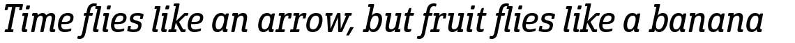 Solitas Slab Condensed Regular Italic