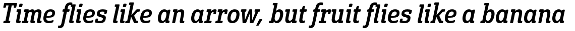 Solitas Slab Condensed Medium Italic