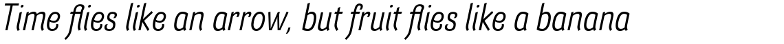 Barcis Condensed Regular Italic