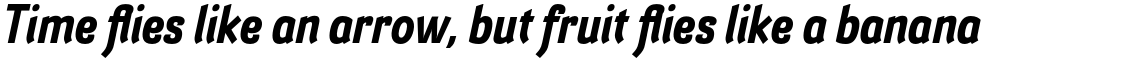 Barcis Condensed Bold Italic