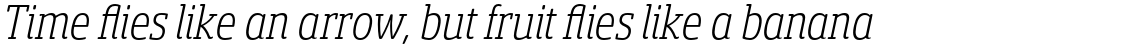 Sancoale Slab Soft Condensed Light Italic