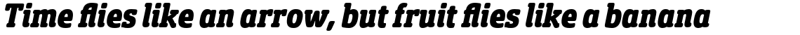 Sancoale Slab Soft Condensed Black Italic