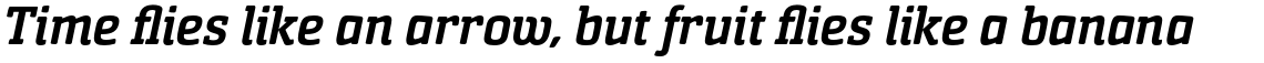 Sommet Slab Rounded Black Italic