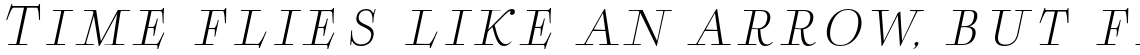Boncaire Titling Light Italic