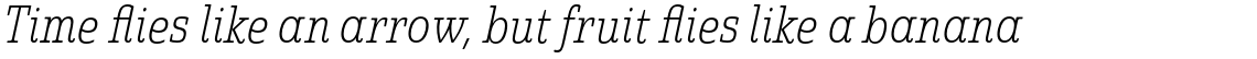 Quatie Condensed Thin Italic