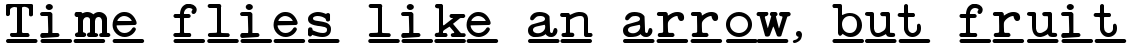 Standard Typewriter Underscore