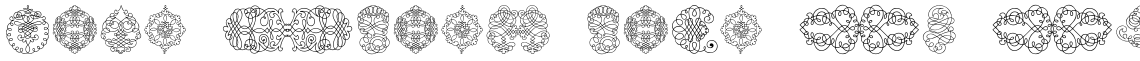 George Bickham Soft Ornaments Font
