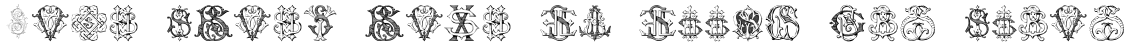 Monocracy Vintage Monograms S