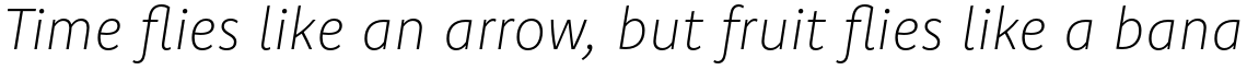 Komet Extra Light Italic