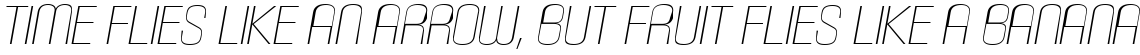 Carbon Extra Light Italic 