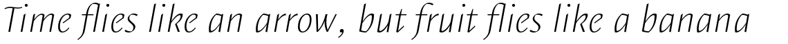 Elemental Sans Pro Extra Light Italic