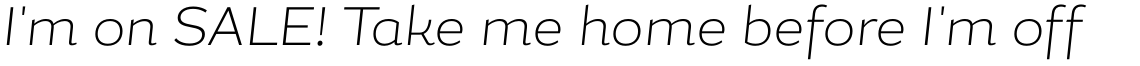 Magallanes Extra Light Italic