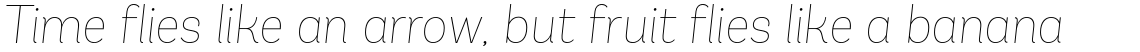 Andes Ultra Light Italic