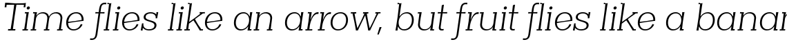 Clasica Slab Light Italic