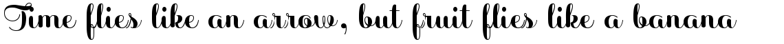 Sabores Script Black
