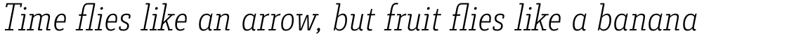 Decour Condensed UltraLIght Italic