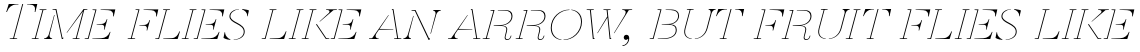 Revista Stencil Thin Italic