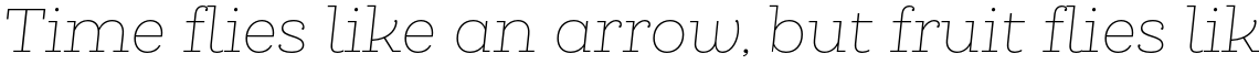 Queulat Thin Italic