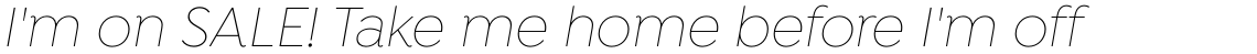 Isidora Thin Italic