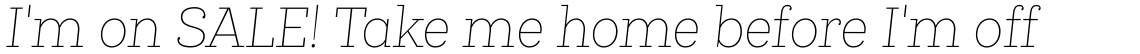 Queulat Condensed Thin Italic