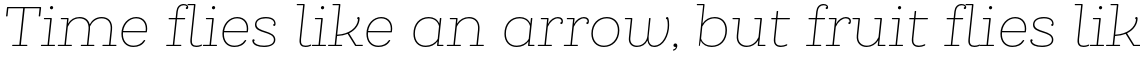 Queulat Soft Thin Italic