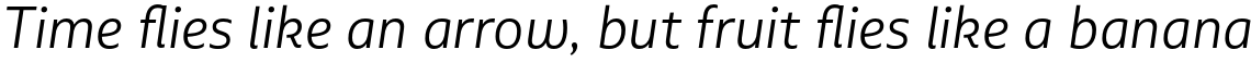 Multiple Sans Pro Light Italic