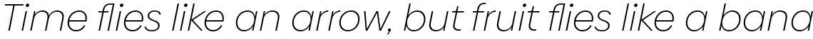 Biennale UltraLight Italic