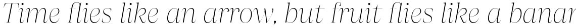 Apparel Display Light Italic