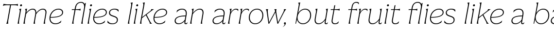 Vanguardia ExtraLight Italic