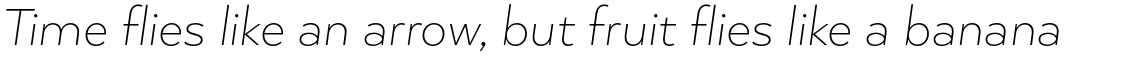 Arquitecta Extra Light Italic