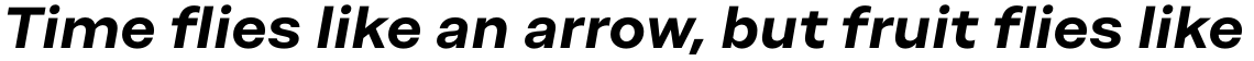 Mandioca Bold Italic