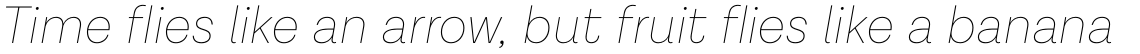 Lota Grotesque Alt 1 Thin Italic
