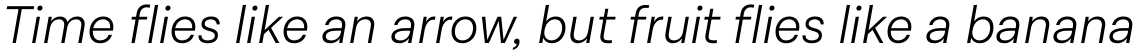 Lota Grotesque Alt 3 Light Italic