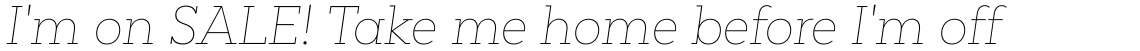 Peckham Thin Italic