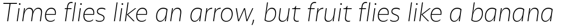Olivetta Extra Light Italic