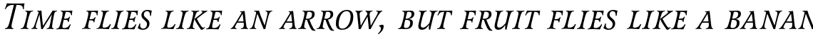 Latienne Italic Small Caps