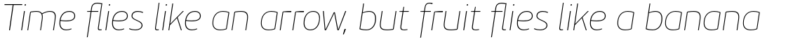 PF Beau Sans Pro Extra Thin Italic