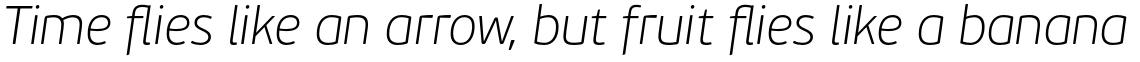PF Beau Sans Pro Thin Italic