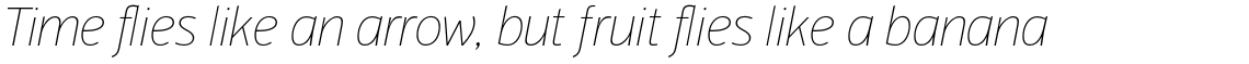 PF Highway Sans Pro Extra Thin Italic