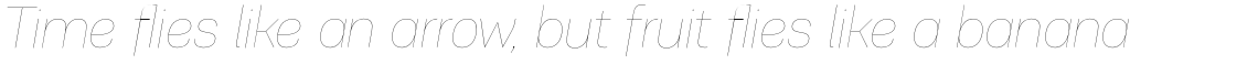 PF Encore Sans Pro Hairline Italic