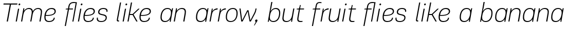 PF Encore Sans Pro Thin Italic