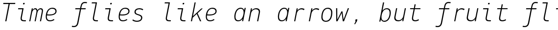 PF DIN Mono Thin Italic