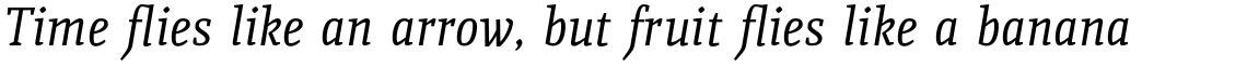 Quiroga Serif Pro Regular Italic