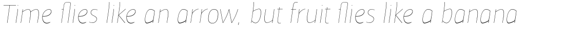 Cavita Thinnest Italic