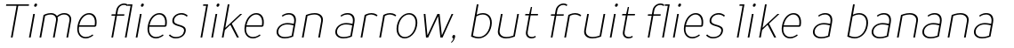 TT Prosto Sans Condensed Thin Italic