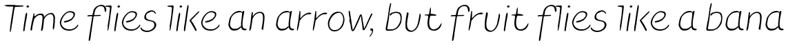 TT Blushes Light Italic