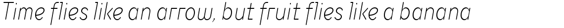 TT Milks ExtraLight Italic