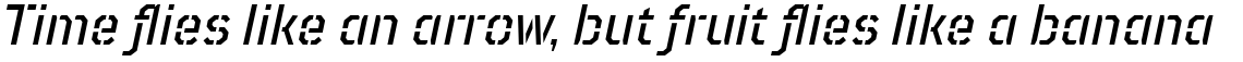 TT Mussels Stencil Medium Italic