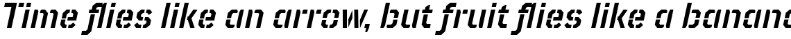 TT Mussels Stencil DemiBold Italic
