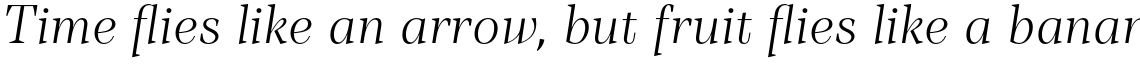 TT Barrels Light Italic